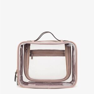 Calpak Large Clear Cosmetic Case Brand New
